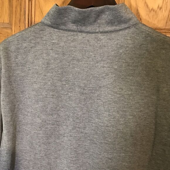 Peter Millar Quarter Zip Pullover Mens XL Gray Modal Blend L Sleeve Golf Sweater - Picture 6 of 9